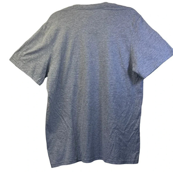 Adidas Mens T-Shirt Large Bos Tee Medium Grey Heather NEW - Picture 2 of 8